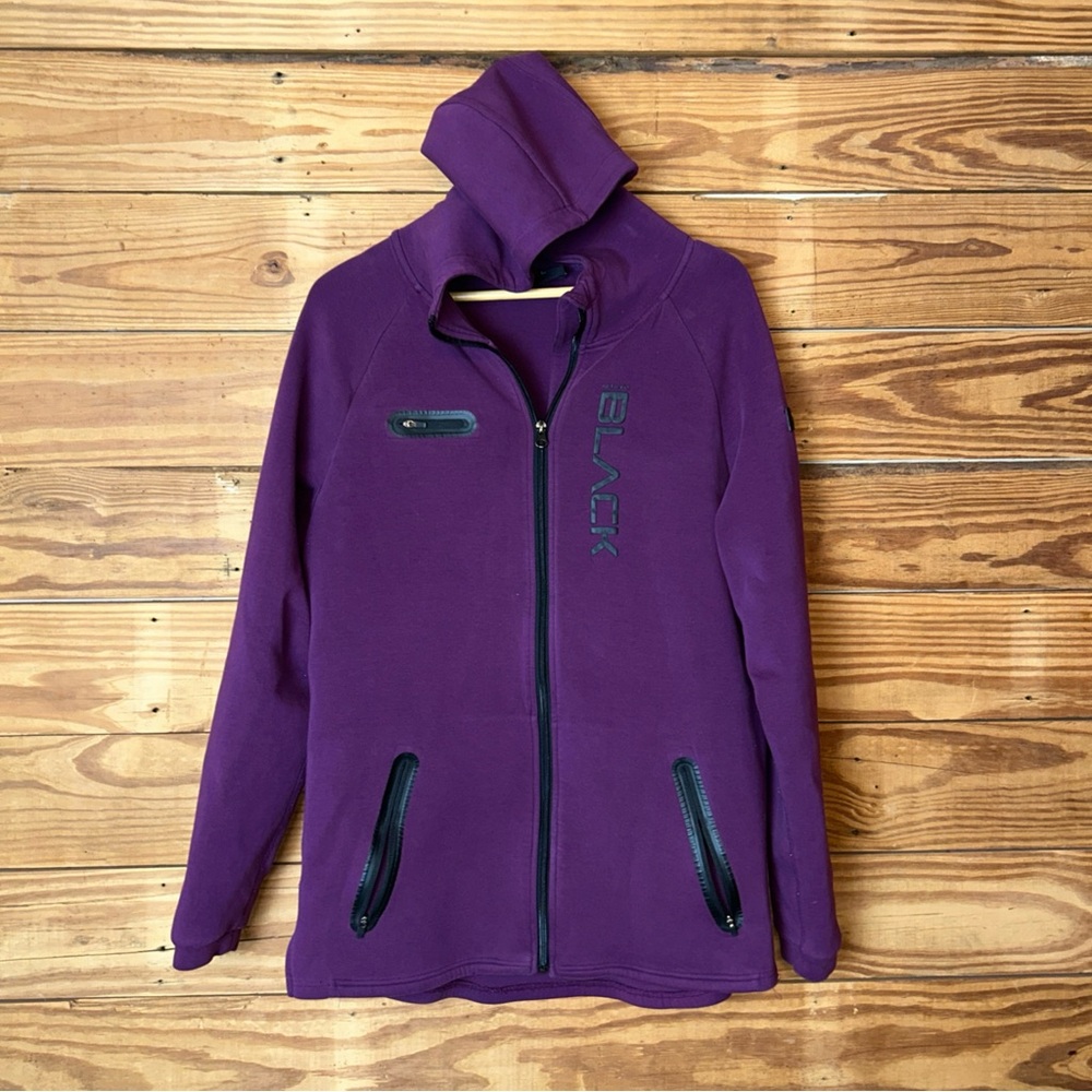 Black Label Purple Sweatshirt with Gray Text